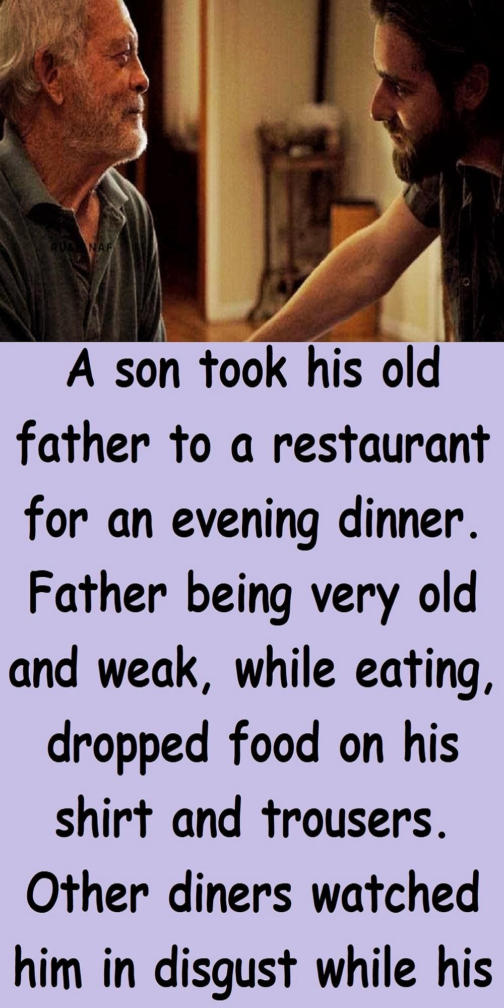 Moral Story Evening Dinner With a Father p - Moral Story