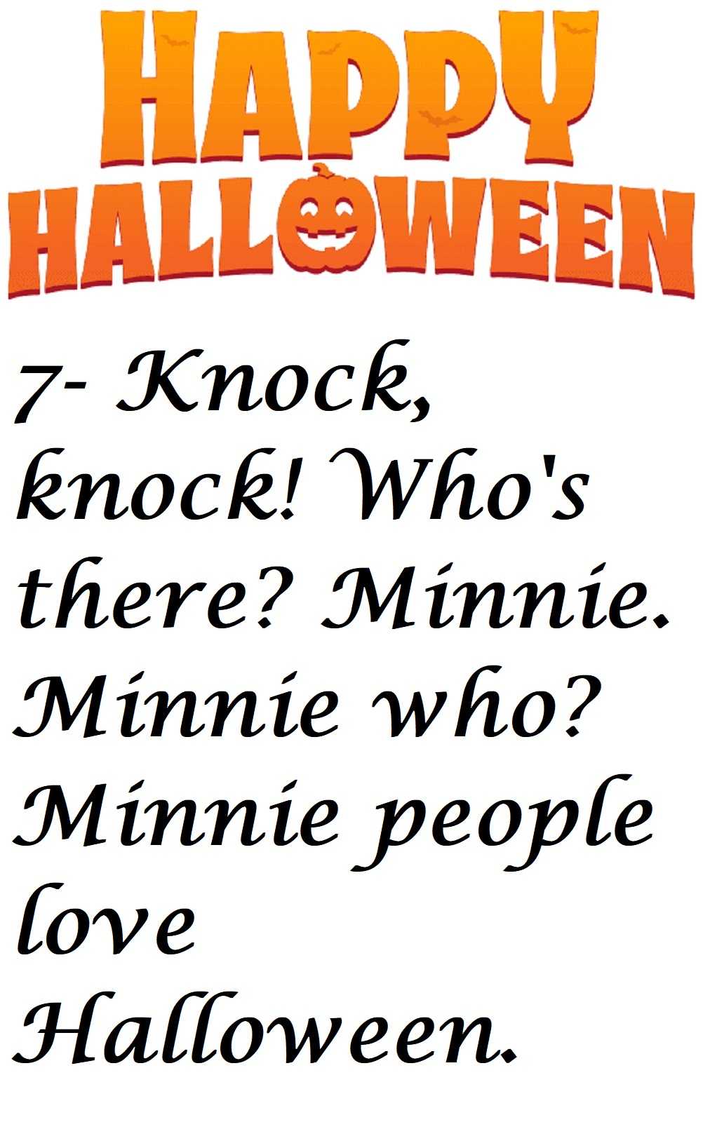 7 Halloween knock knock jokes - 17 Funny Halloween knock-knock Jokes For Kids And Adults
