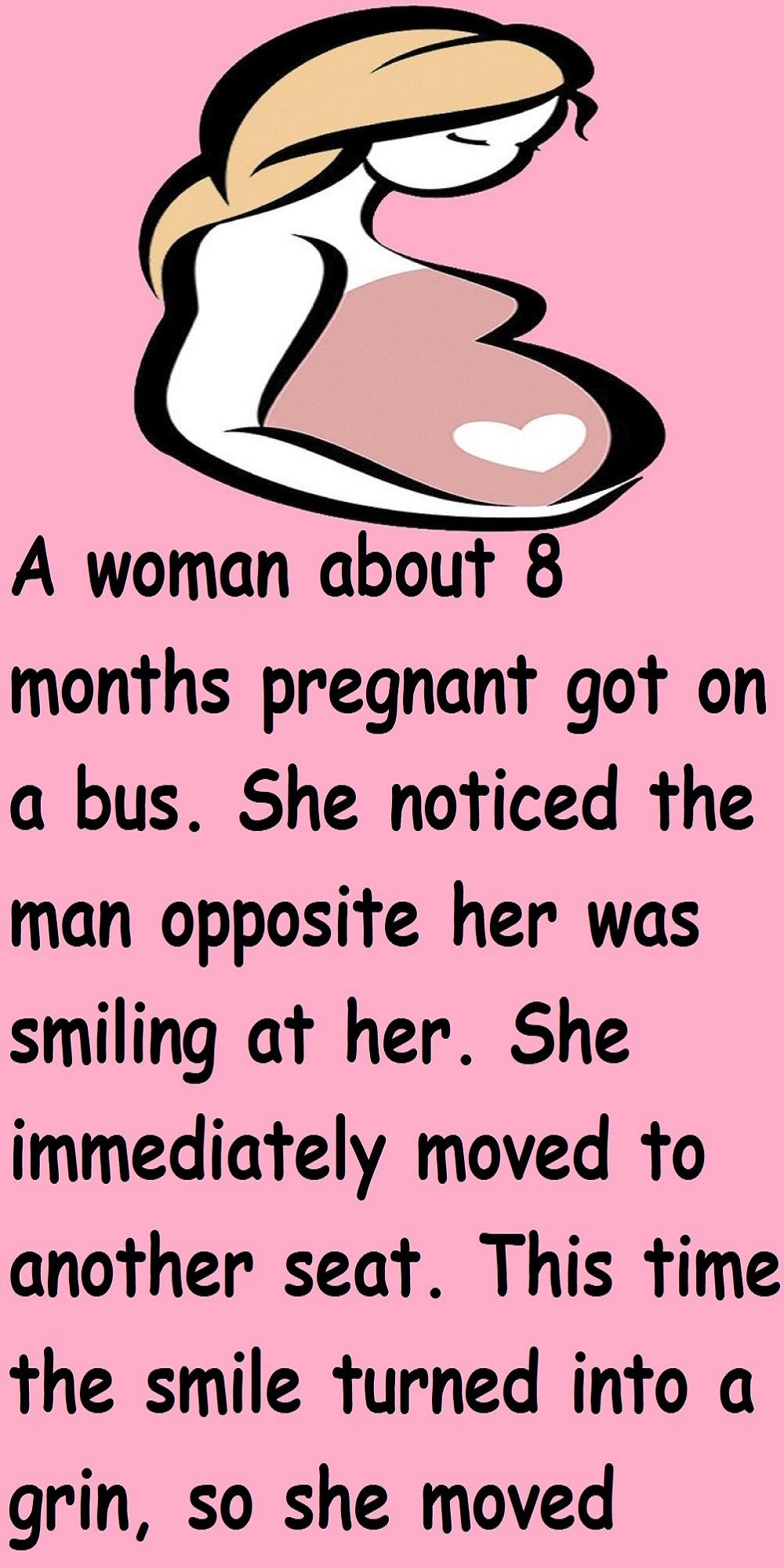 Funny Joke Pregnant Woman On The Bus p -