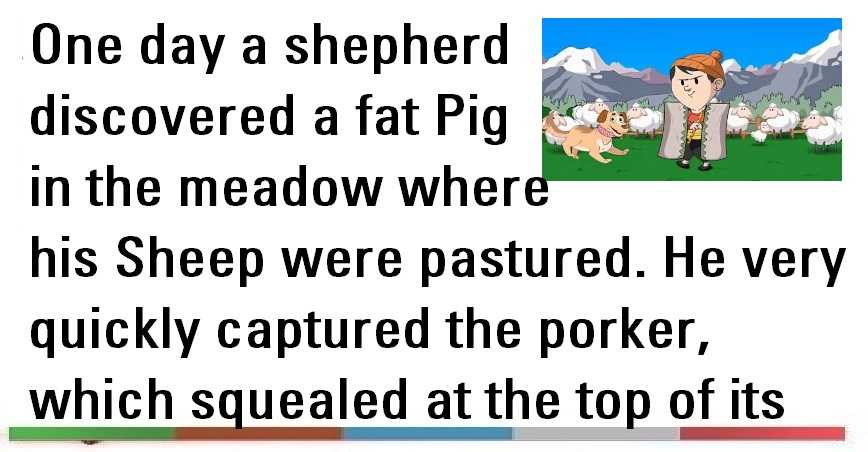 Moral Story ‣ The Pig And The Sheep | Satibal