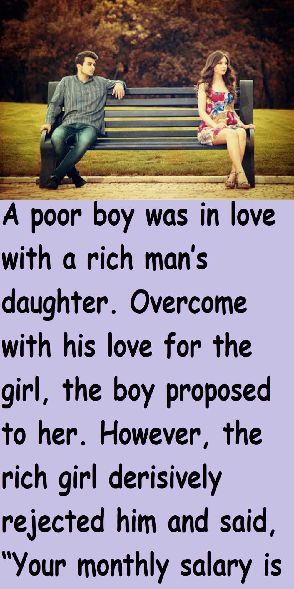 Story Rich Girl Poor Boy p - Story
