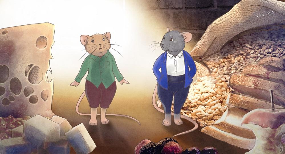 The Country Mouse and the City Mouse 1 - Moral Story ‣ The Country Mouse and the City Mouse