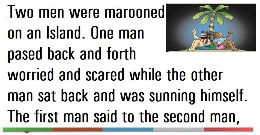 Funny Joke ‣ Two Men Marooned on The Island | Satibal