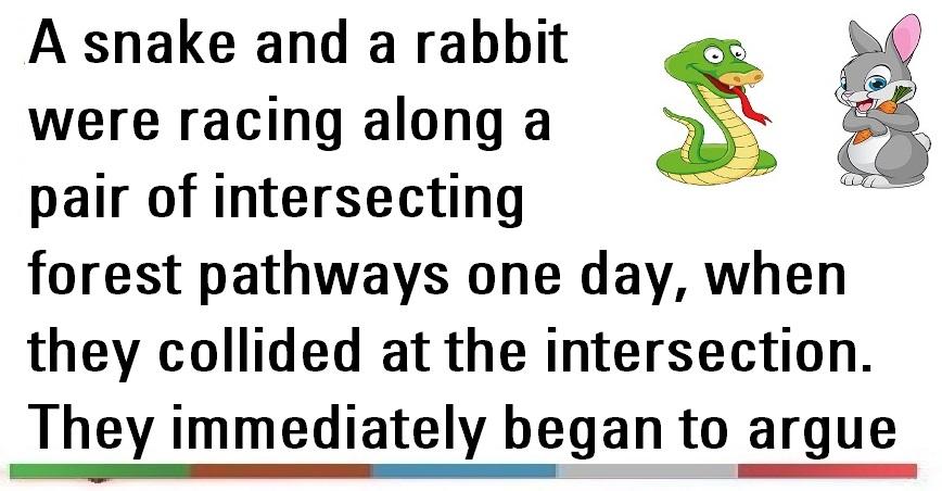 Funny Joke ‣ The Rabbit And Snake | Satibal