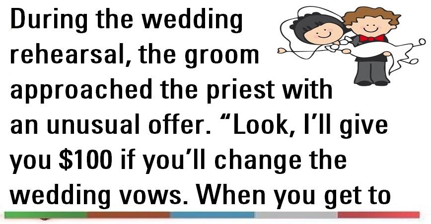 Funny Joke ‣ Wedding Vows