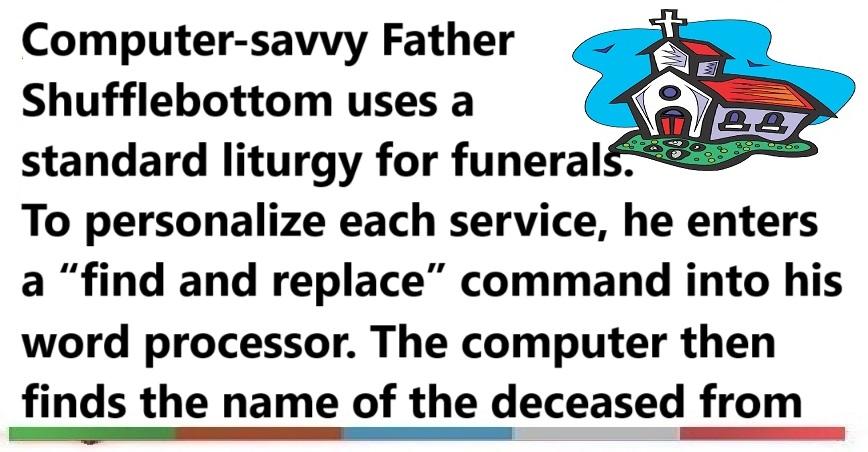 Funny Joke ‣ Funeral Preparations